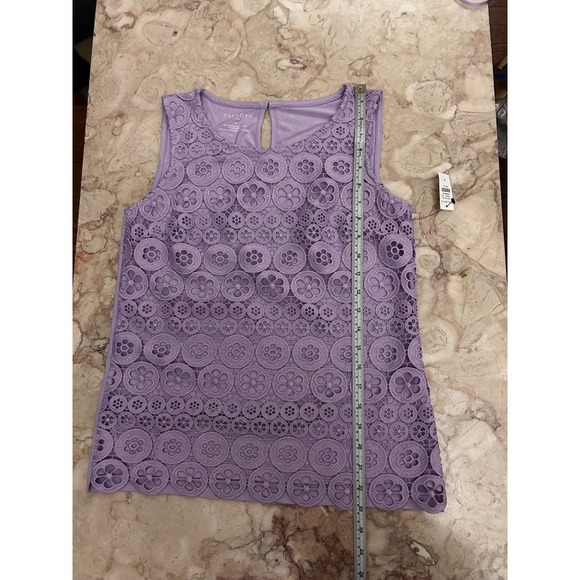 NWT Talbots Petite P Lace Trim
Knit Shell Purple - Picture 11 of 15